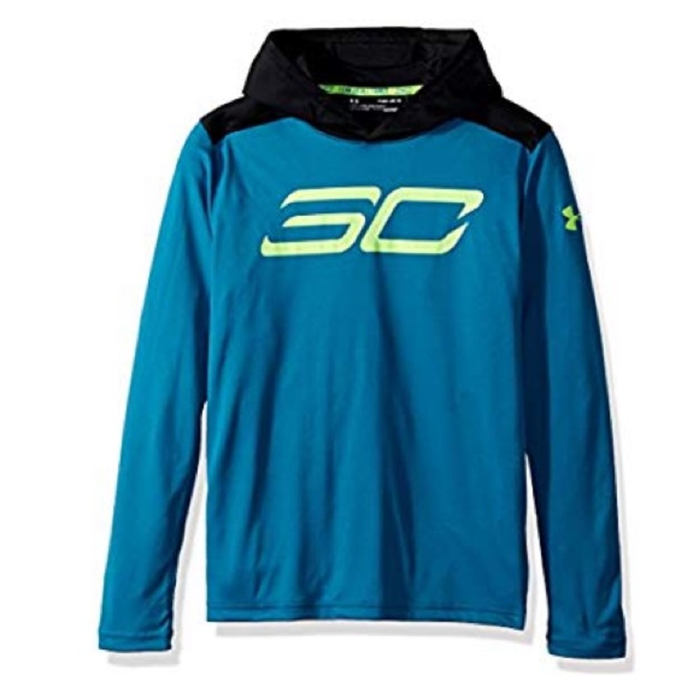 Under Armour Boys' SC30 4 Hoody Shooting Shirt